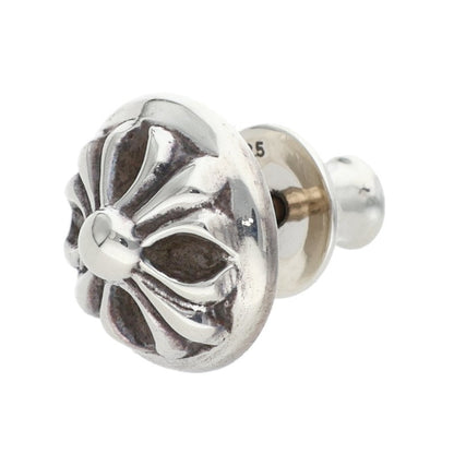 Chrome Hearts STUD CRSBLL Cross Silver Earring Size ONE SIZE