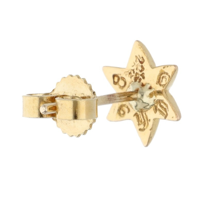 Chrome Hearts 22K CO Star 1 Gold Earring Size ONE SIZE