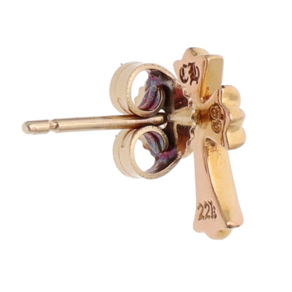 Chrome Hearts 22K CH Cross Fat Gold Earring Size ONE SIZE