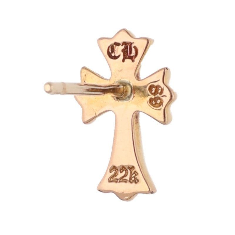 Chrome Hearts 22K CH Cross Fat Gold Earring Size ONE SIZE