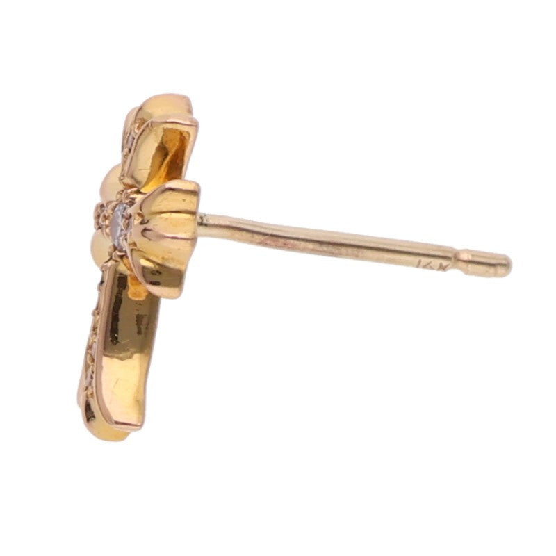 Chrome Hearts 22K CH Cross Fat Gold Earring Size ONE SIZE