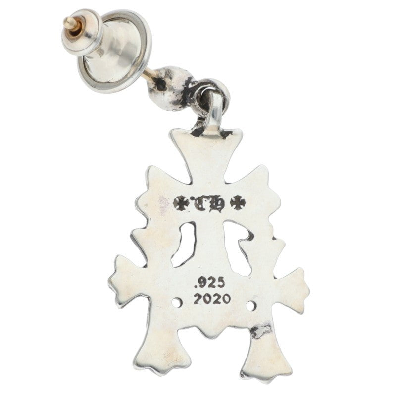 Chrome Hearts 3 CH CROSS DROP Silver Earring Size ONE SIZE