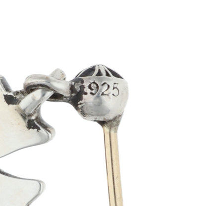 Chrome Hearts 3 CH CROSS DROP Silver Earring Size ONE SIZE