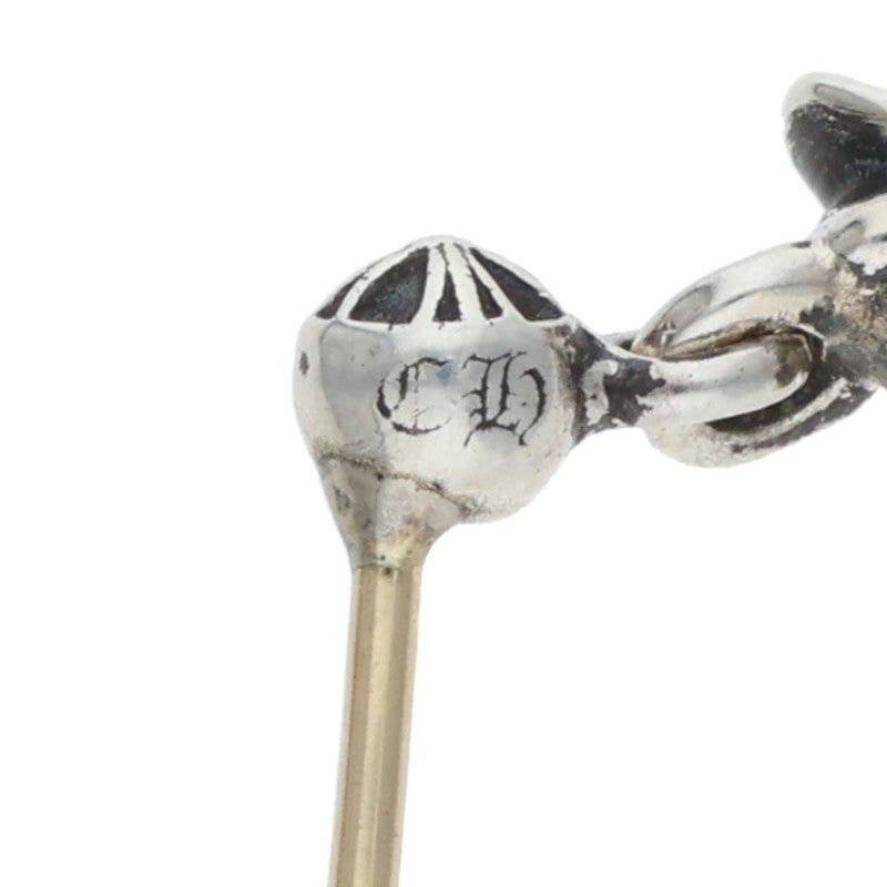 Chrome Hearts 3 CH CROSS DROP Silver Earring Size ONE SIZE