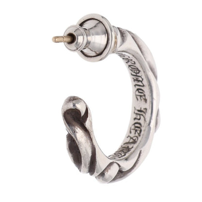 Chrome Hearts HOOP SCROOL 1 Silver Earring Size ONE SIZE