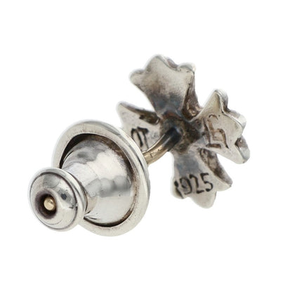 Chrome Hearts No2 CH Plus Stud 1 Diamond Silver Earring
