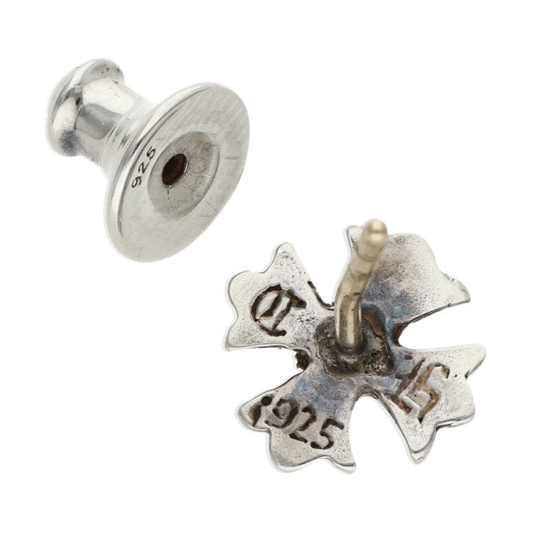 Chrome Hearts No2 CH Plus Stud 1 Diamond Silver Earring
