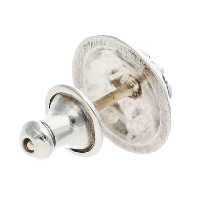 Chrome Hearts STUD CRSBLL Cross Ball Stud Silver Earring