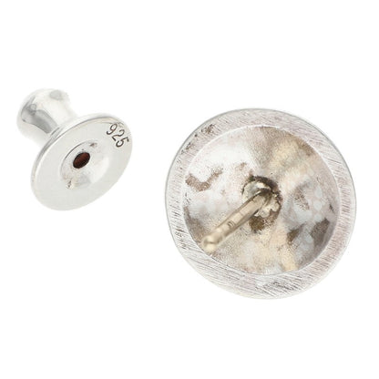 Chrome Hearts STUD CRSBLL Cross Ball Stud Silver Earring