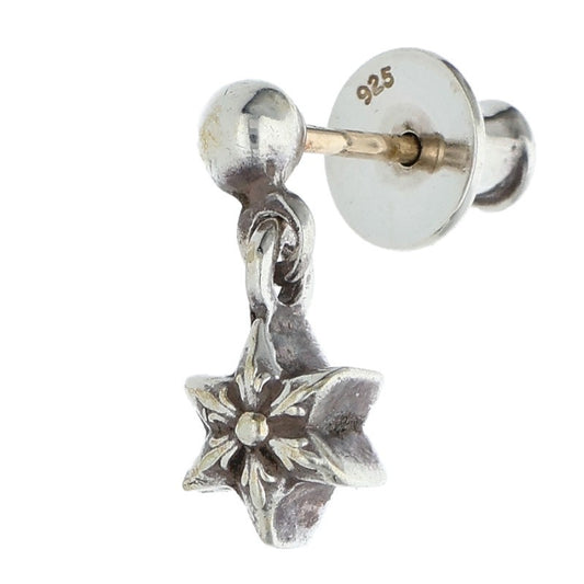 Chrome Hearts TNY STR DRP 1 Tiny Star Drop Silver Earring
