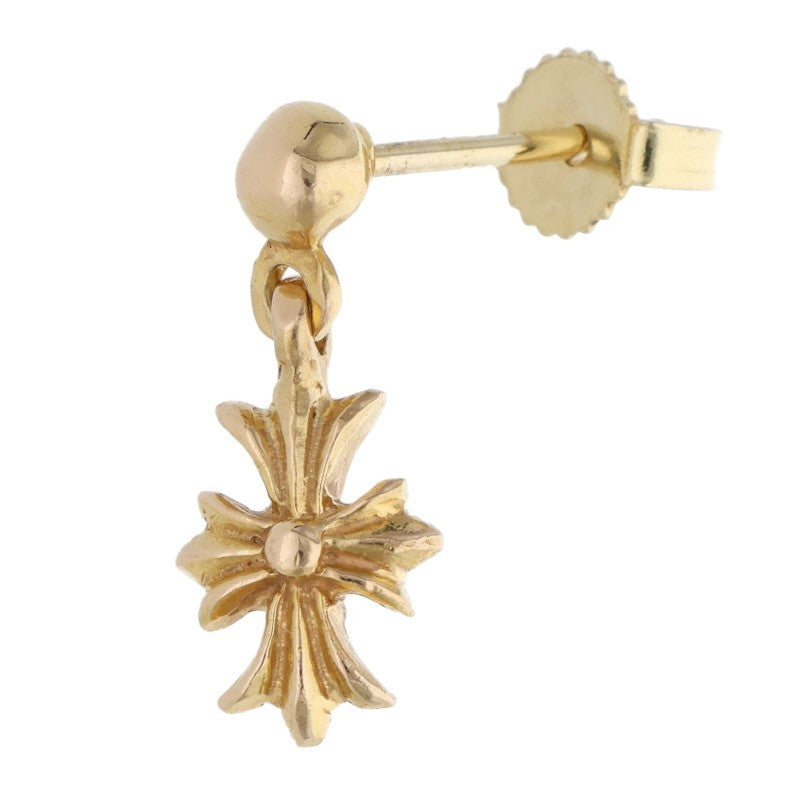 Chrome Hearts 22K Tiny E CH Plus Drop Gold Earring