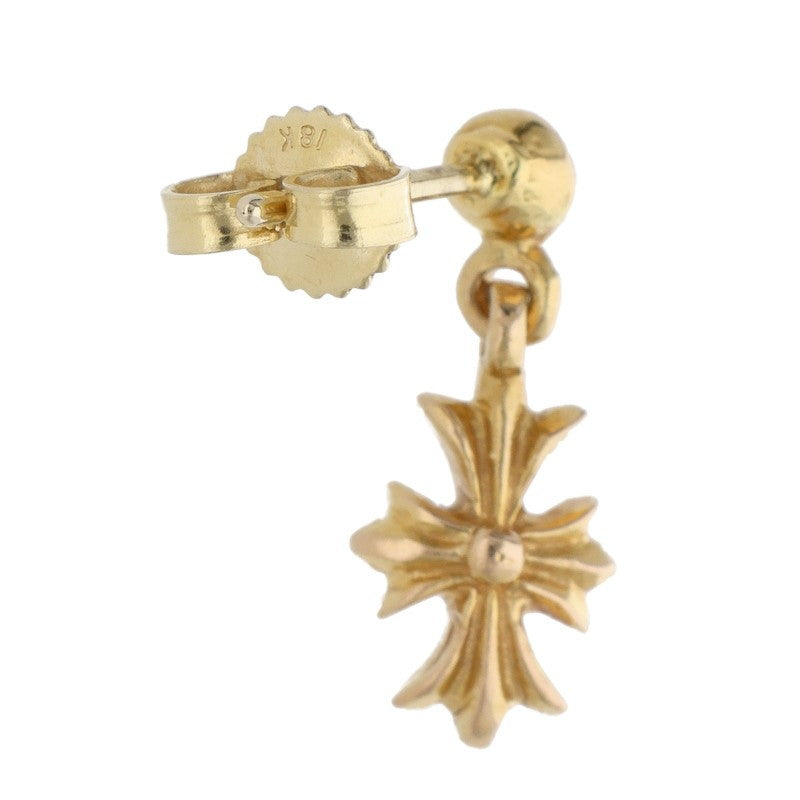 Chrome Hearts 22K Tiny E CH Plus Drop Gold Earring