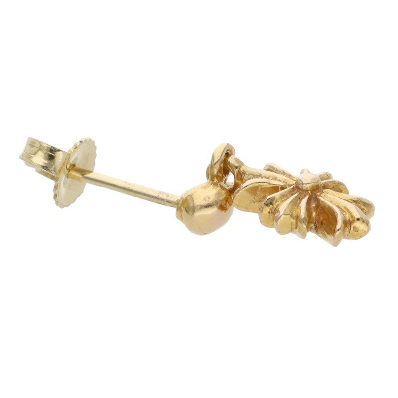 Chrome Hearts 22K Tiny E CH Plus Drop Gold Earring