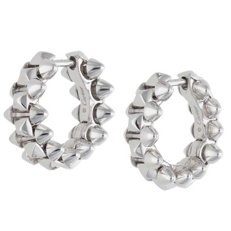 Cartier 750 White Gold Clash de Cartier Earrings
