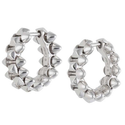 Cartier 750 White Gold Clash de Cartier Earrings