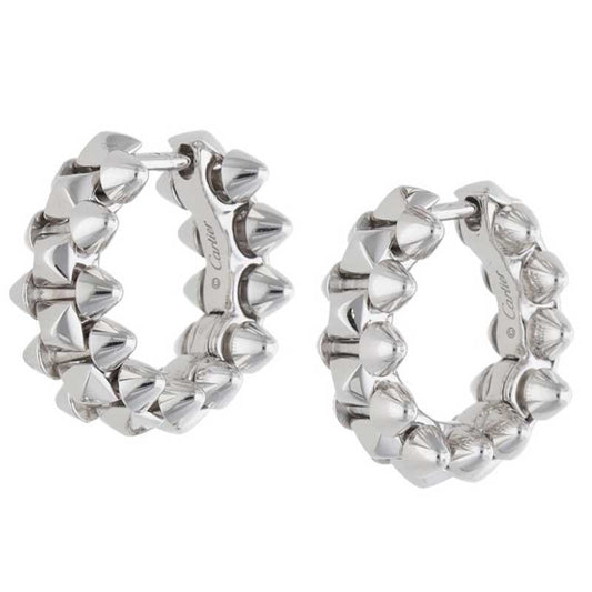 Cartier 750 White Gold Clash de Cartier Earrings
