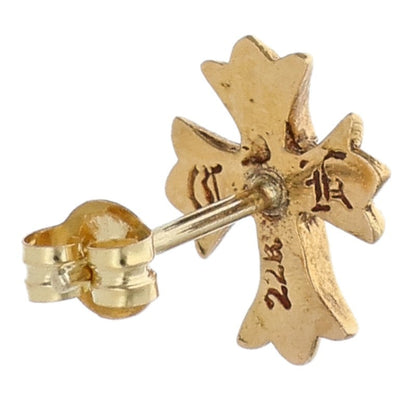 Chrome Hearts 22K CH Cross Stud 1 Diamond Earring