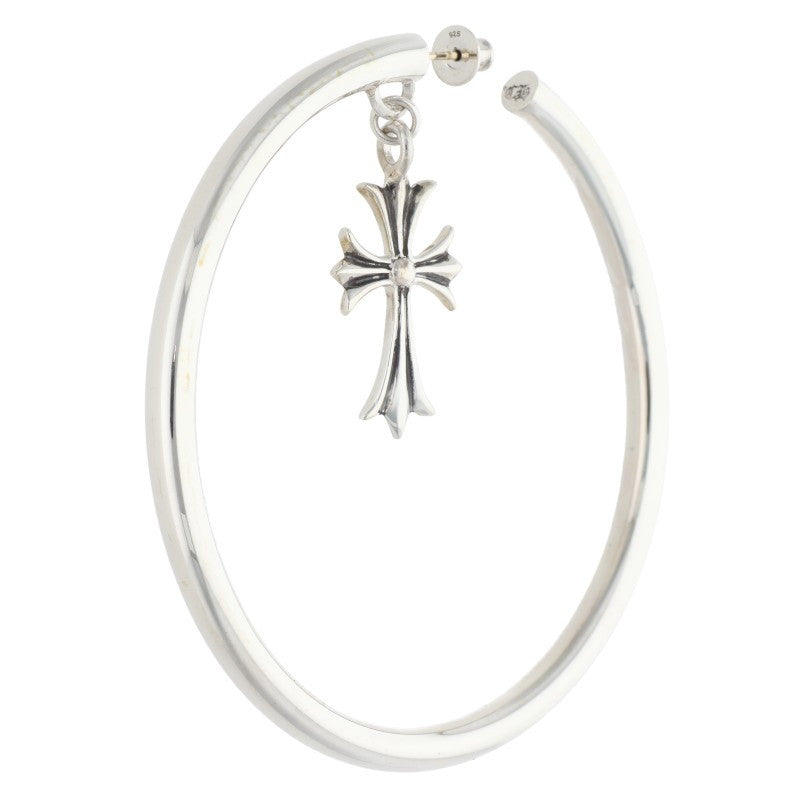 Chrome Hearts Silver 925 Tiny CH Cross Single Earring