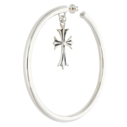Chrome Hearts Silver 925 Tiny CH Cross Single Earring