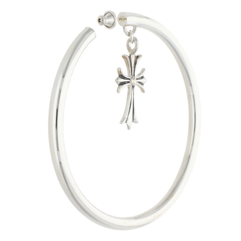 Chrome Hearts Silver 925 Tiny CH Cross Single Earring