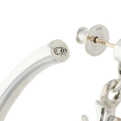 Chrome Hearts Tiny CH Cross Silver Earrings