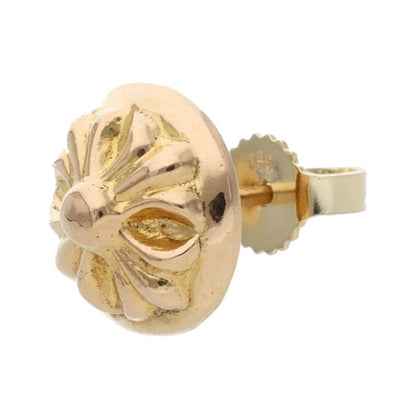 Chrome Hearts 22K Crossball Stud Gold Earring