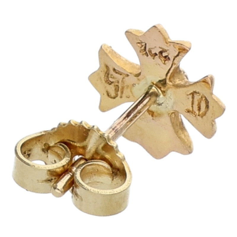 Chrome Hearts 22K No2 CH Plus Stud Gold Earring