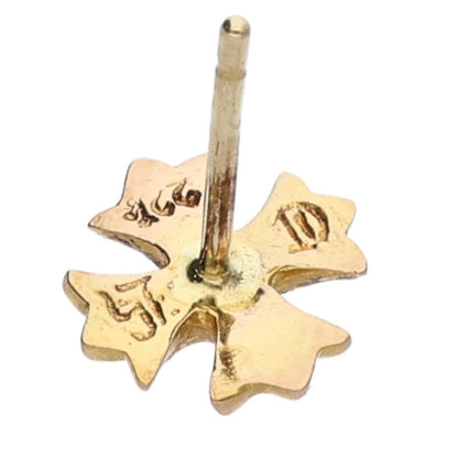 Chrome Hearts 22K No2 CH Plus Stud Gold Earring