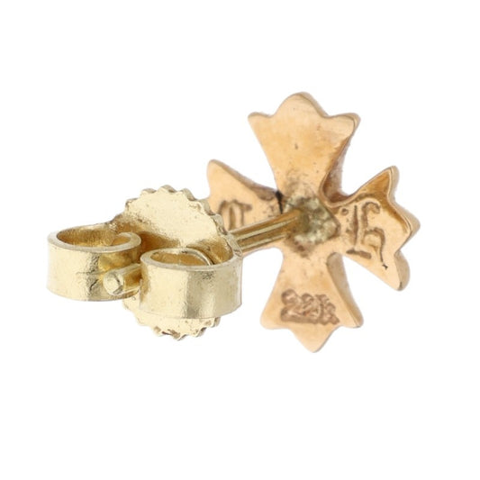 Chrome Hearts 22K 1-Diamond Plus Stud Earring Multi