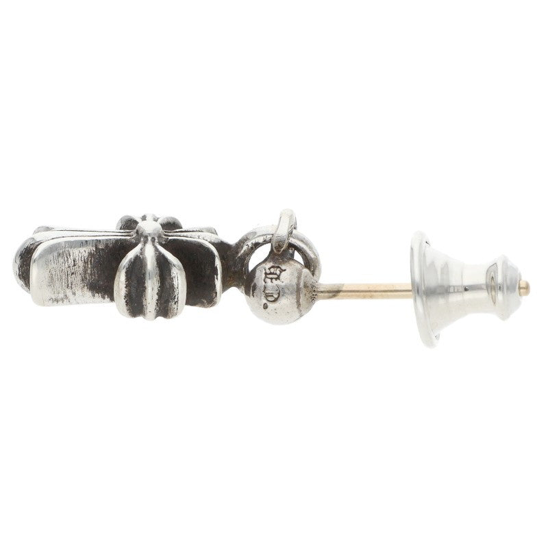 Chrome Hearts Stack CH Cross Drop Silver Earring