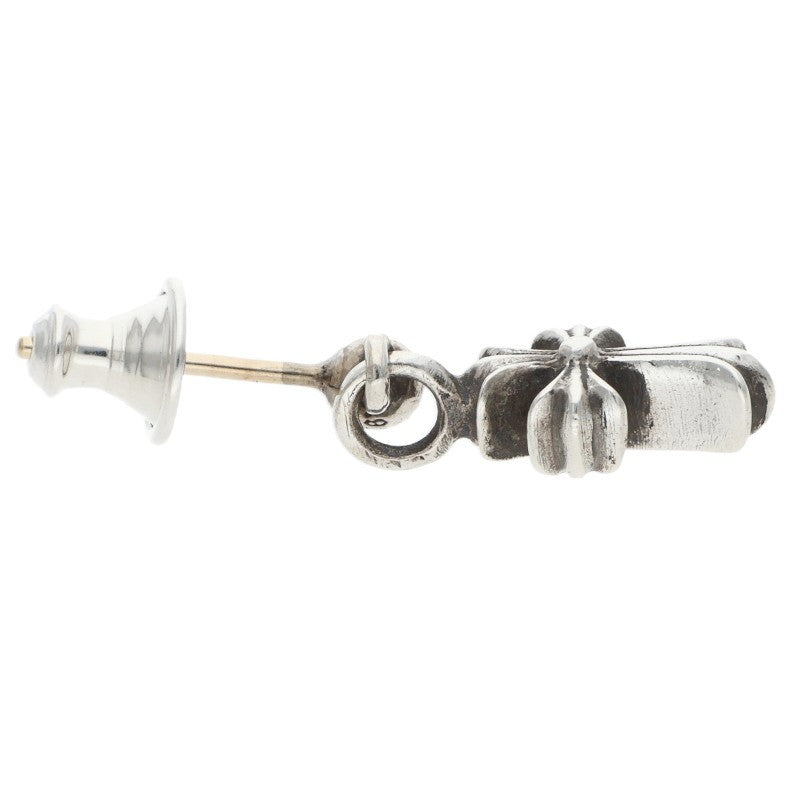 Chrome Hearts Stack CH Cross Drop Silver Earring