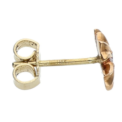 Chrome Hearts 22K 1-Diamond Plus Stud Earring