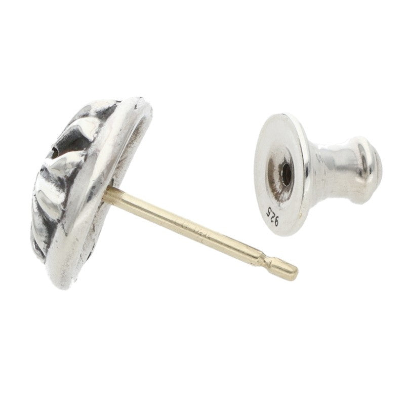 Chrome Hearts Cross Ball Stud 1-Diamond Earring