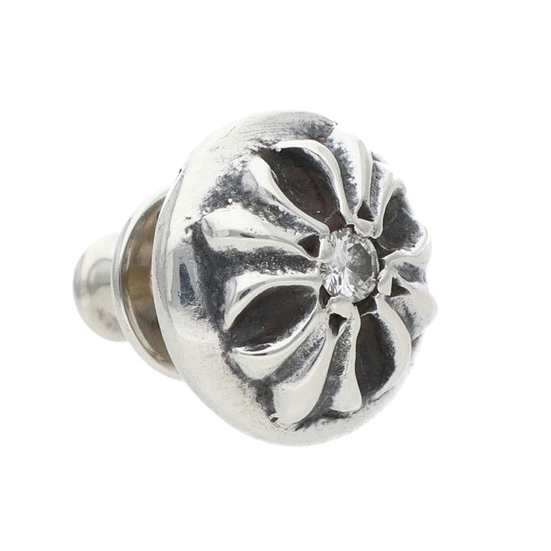 Chrome Hearts Cross Ball Stud 1-Diamond Earring