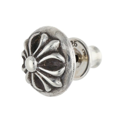 Chrome Hearts Cross Ball Stud Earring Silver