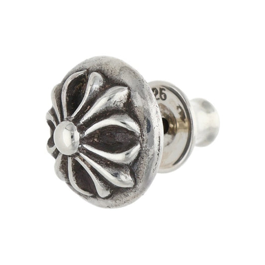 Chrome Hearts Cross Ball Stud Earring Silver