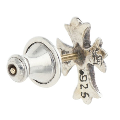 Chrome Hearts No2 CH Cross Dia 1-Diamond Stud Earring