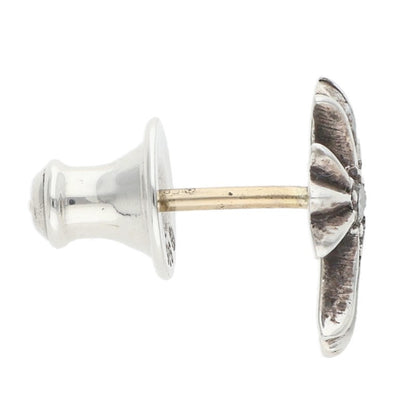 Chrome Hearts No2 CH Cross Dia 1-Diamond Stud Earring