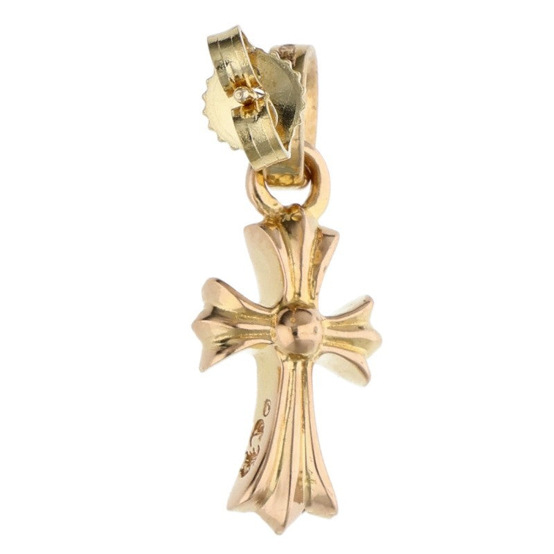 Chrome Hearts 22K Baby Fat Pave Diamond Gold Earring