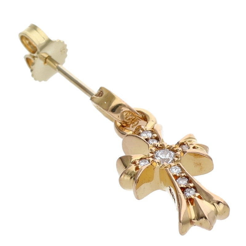 Chrome Hearts 22K Baby Fat Pave Diamond Gold Earring