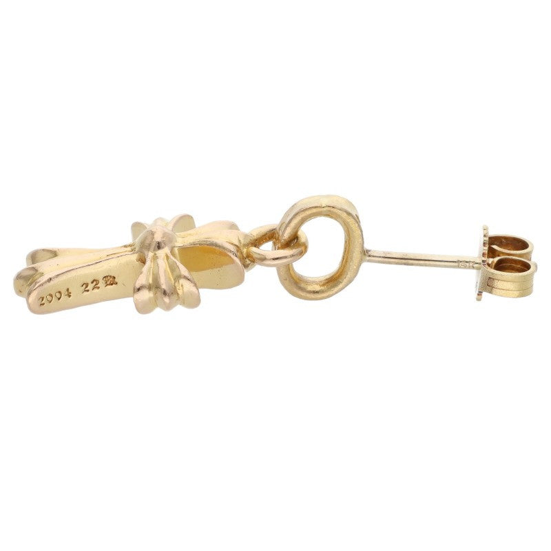 Chrome Hearts 22K Baby Fat Drop Gold Earring