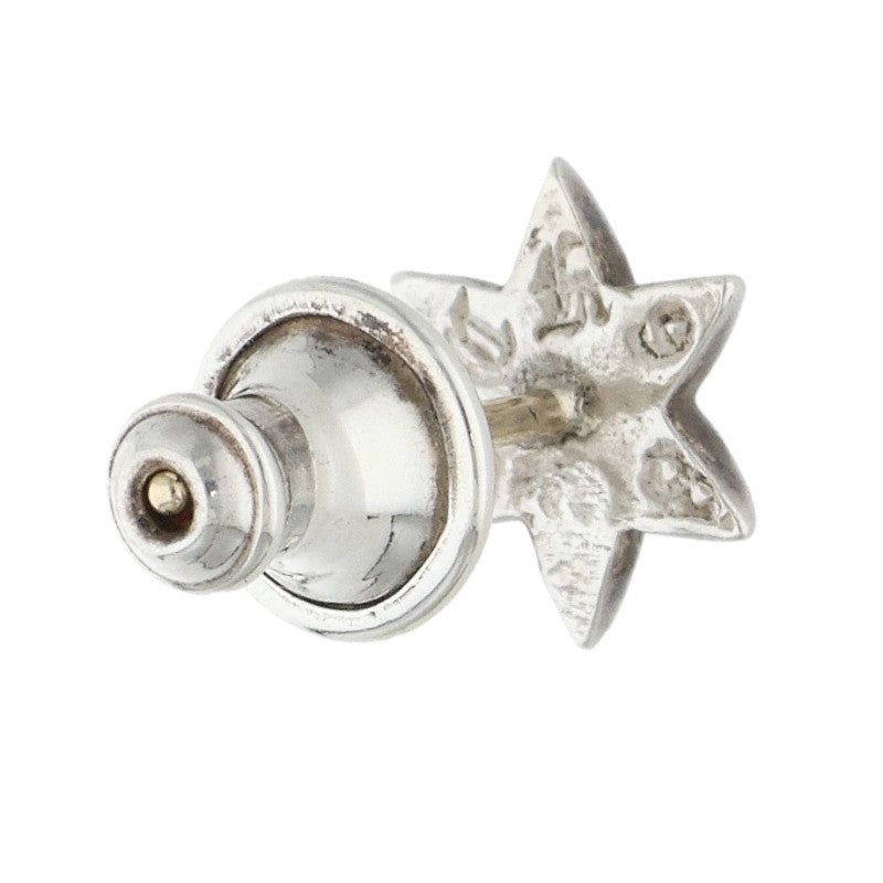 Chrome Hearts Star Stud 1 Diamond Silver Single Earring
