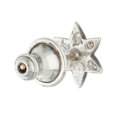 Chrome Hearts Star Stud 1 Diamond Silver Single Earring