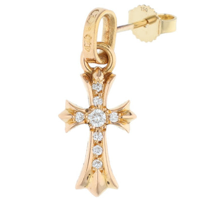 Chrome Hearts 22K Pave Diamond Baby Fat Gold Earring