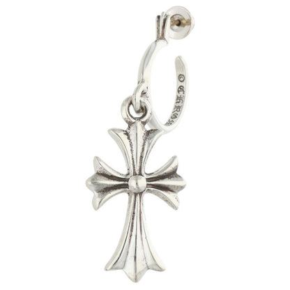 Chrome Hearts Tiny CH Cross Hoop Silver Single Earring