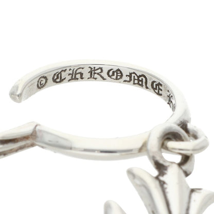 Chrome Hearts Tiny CH Cross Hoop Silver Single Earring