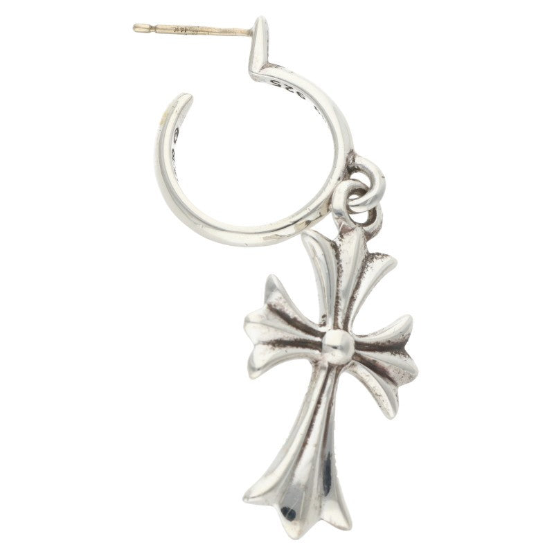 Chrome Hearts Tiny CH Cross Hoop Silver Single Earring