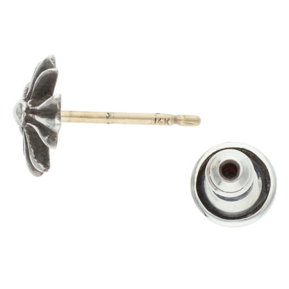 Chrome Hearts No2 CH Plus Stud Silver Earring