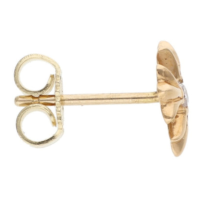 Chrome Hearts 22K 1-Diamond Plus Stud Earring