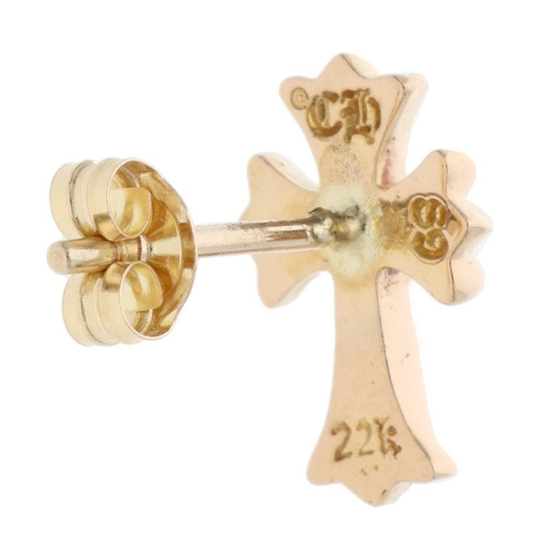Chrome Hearts 22K CH Cross Fat Pave Diamond Earring Multi